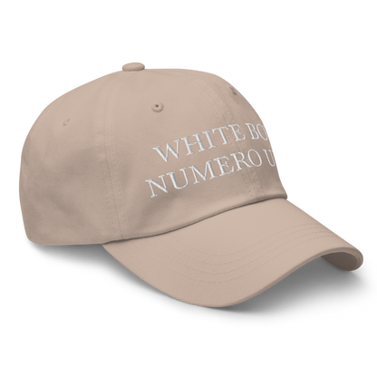 WHITE BOY SUMMER - White Boy Of The Year - "White Boy Numero Uno" - White Embroidered Baseball Cap - Hat 