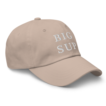 WHITE BOY SUMMER - Sup? - "Big Sup" - White Embroidered Baseball Cap - Hat 