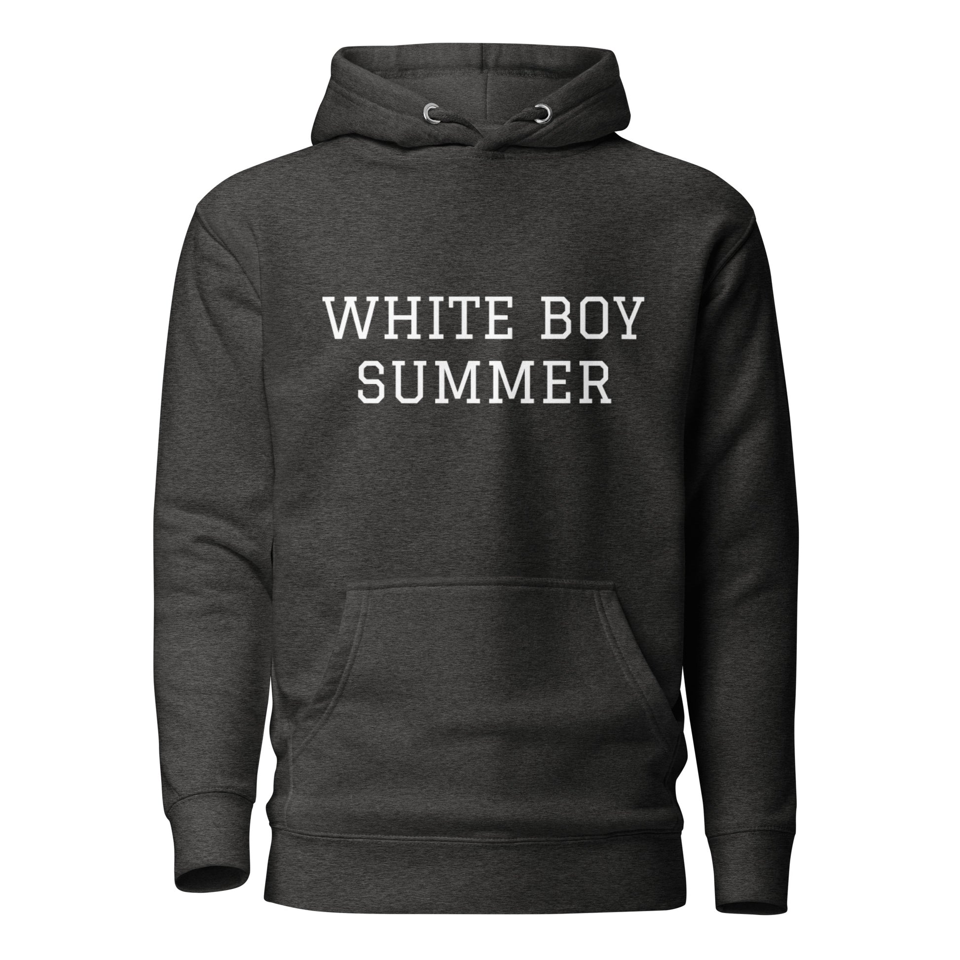 WHITE BOY SUMMER - Originals - "White Boy Summer" - Classic Cotton Hoodie - Hoodie Charcoal Heather