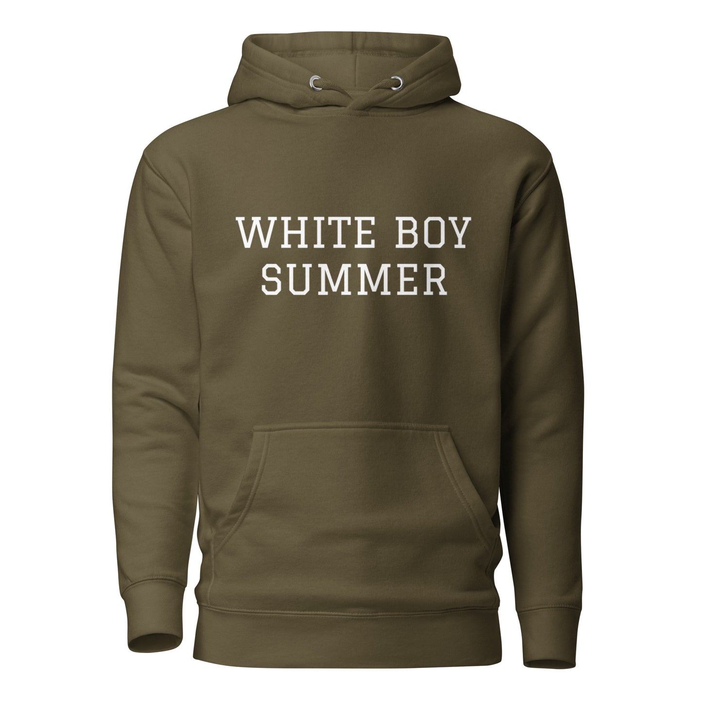 WHITE BOY SUMMER - Originals - "White Boy Summer" - Classic Cotton Hoodie - Hoodie Military Green