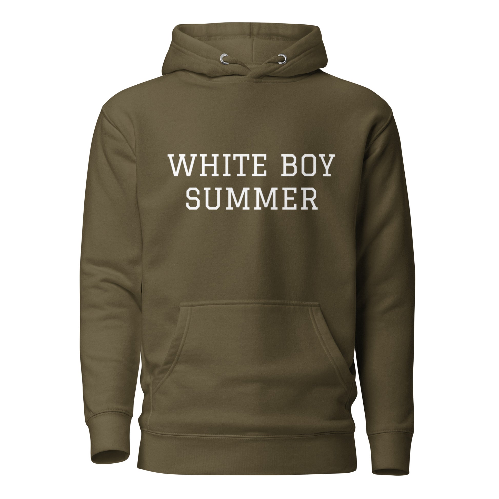 WHITE BOY SUMMER - Originals - "White Boy Summer" - Classic Cotton Hoodie - Hoodie Military Green