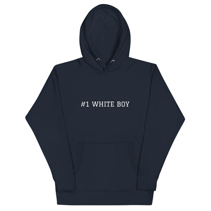 WHITE BOY SUMMER - White Boy Of The Year - "#1 White Boy" - Classic Cotton Hoodie - Hoodie Navy Blazer