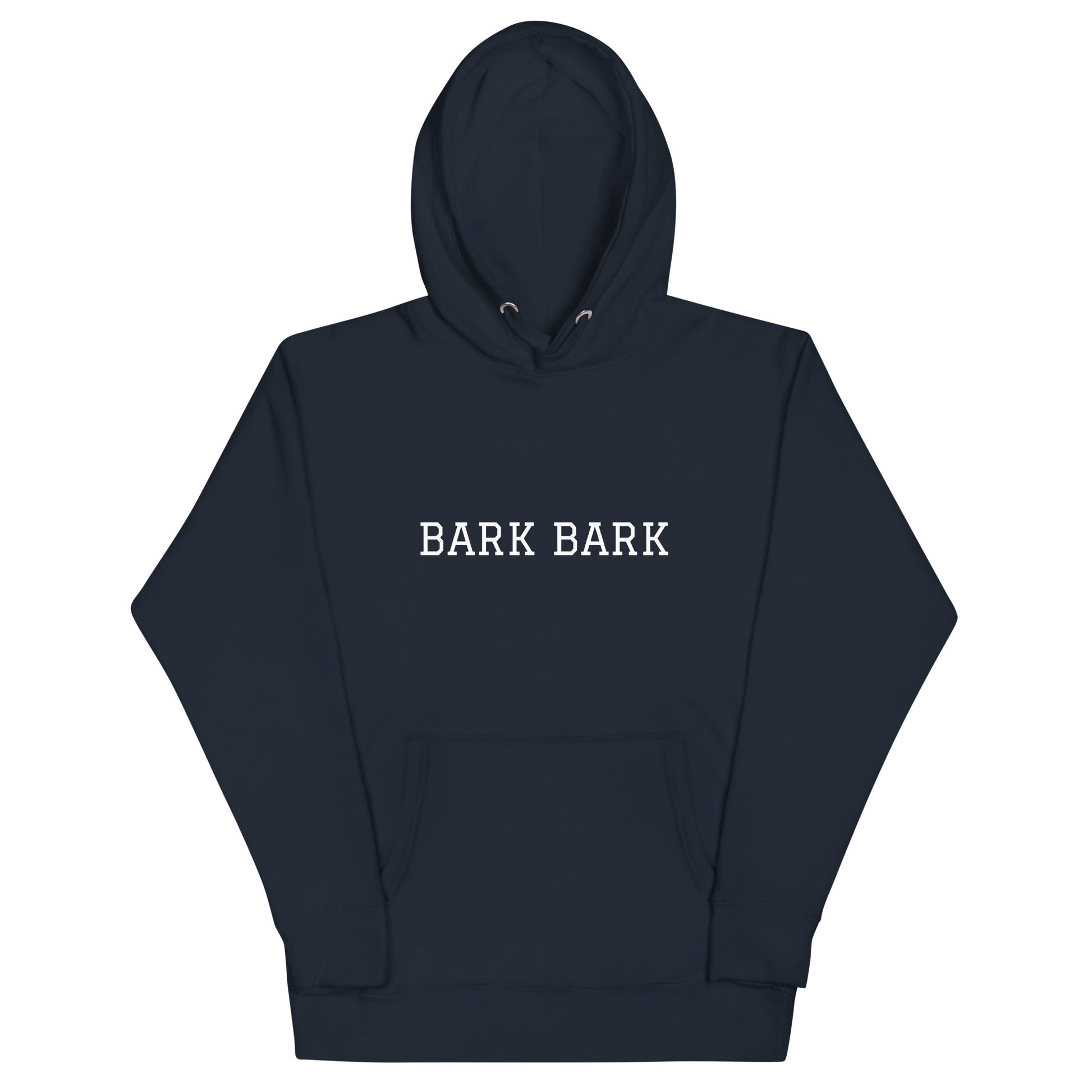WHITE BOY SUMMER - Big Dog - "Bark Bark" - Classic Cotton Hoodie - Hoodie Navy Blazer