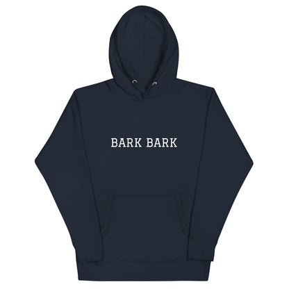 WHITE BOY SUMMER - Big Dog - "Bark Bark" - Classic Cotton Hoodie - Hoodie Navy Blazer