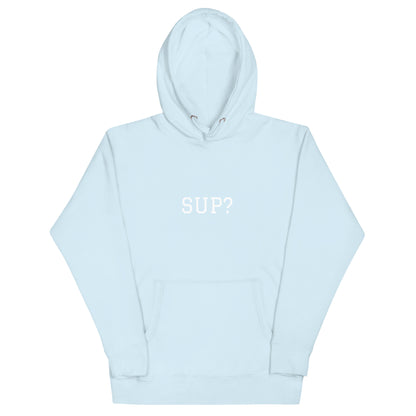 WHITE BOY SUMMER - Sup? - "Sup?" - Classic Cotton Hoodie - Hoodie Sky Blue