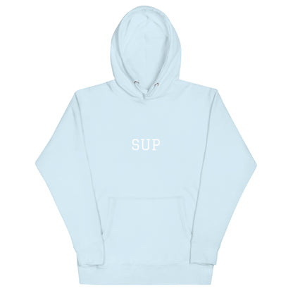 WHITE BOY SUMMER - Sup? - "Sup" - Classic Cotton Hoodie - Hoodie Sky Blue