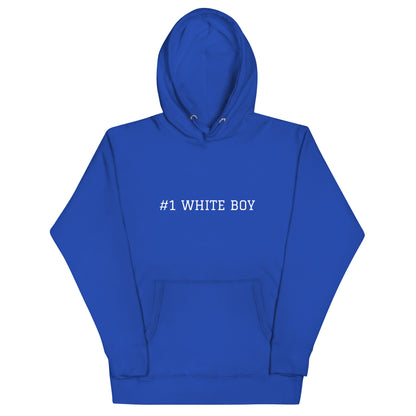WHITE BOY SUMMER - White Boy Of The Year - "#1 White Boy" - Classic Cotton Hoodie - Hoodie Team Royal