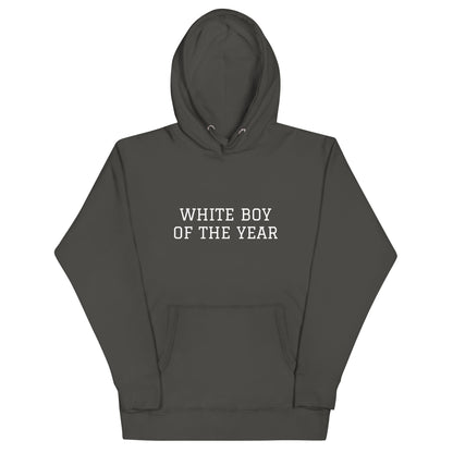 WHITE BOY SUMMER - White Boy Of The Year - "White Boy Of The Year" - Classic Cotton Hoodie - Hoodie Vintage Black