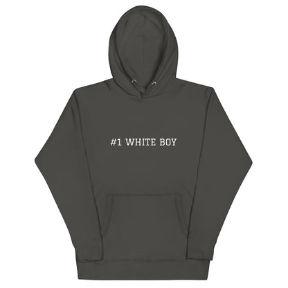 WHITE BOY SUMMER - White Boy Of The Year - "#1 White Boy" - Classic Cotton Hoodie - Hoodie Vintage Black