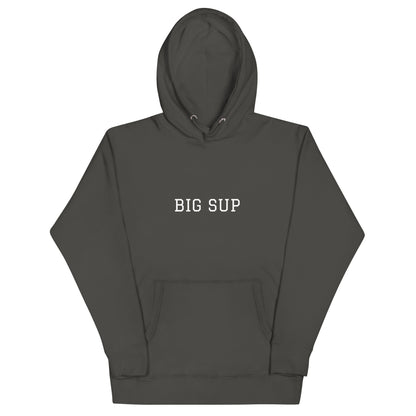 WHITE BOY SUMMER - Sup? - "Big Sup" - Classic Cotton Hoodie - Hoodie Vintage Black