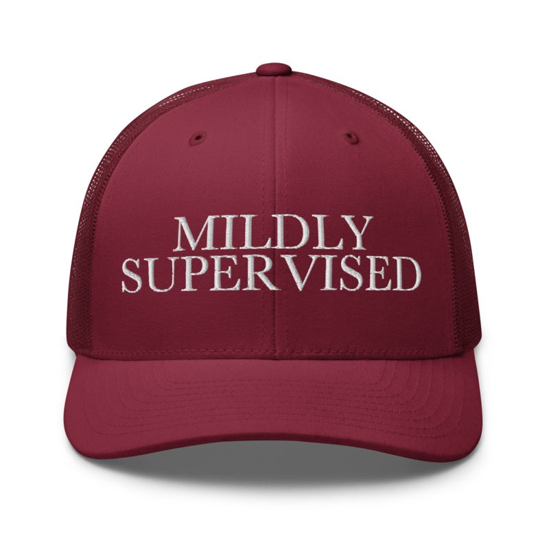 MILDLY SUPERVISED Cranberry front mockup