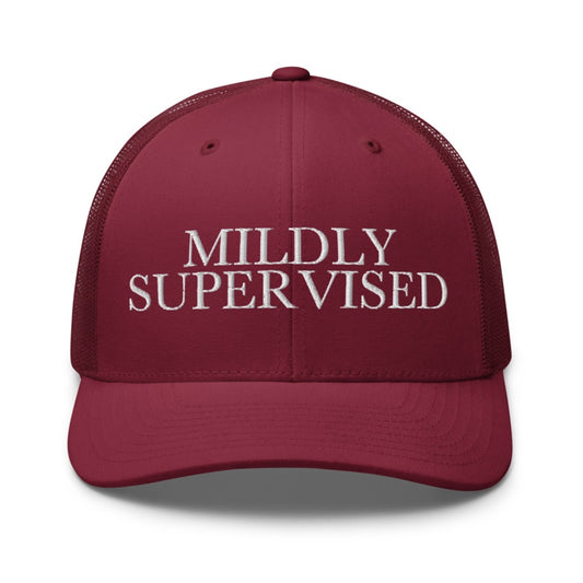 MILDLY SUPERVISED Cranberry front mockup
