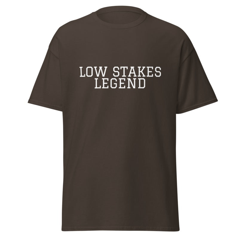 LOW STAKES LEGEND Dark Chocolate front mockup