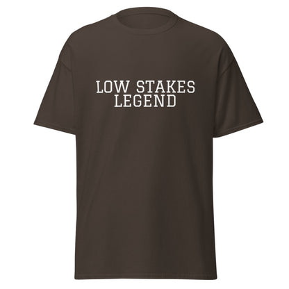 LOW STAKES LEGEND Dark Chocolate front mockup