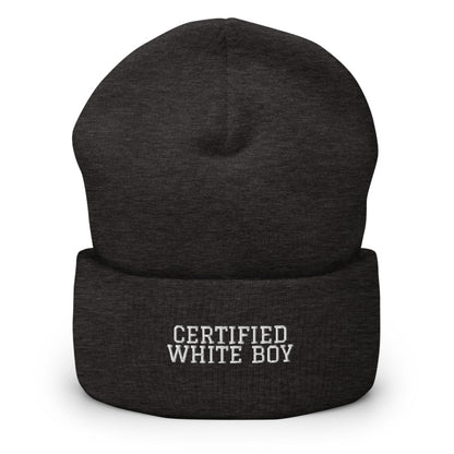 CERTIFIED WHITE BOY Dark Grey front mockup