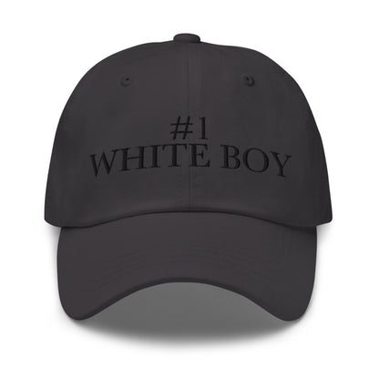 #1 WHITE BOY Dark Grey front mockup