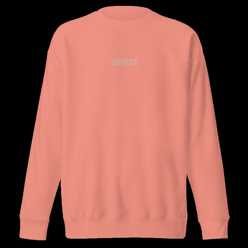CERTIFIED WHITE BOY Dusty Rose front embroidered mockup