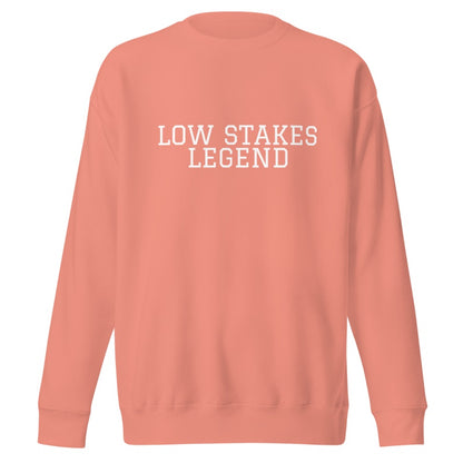 LOW STAKES LEGEND Dusty Rose front mockup