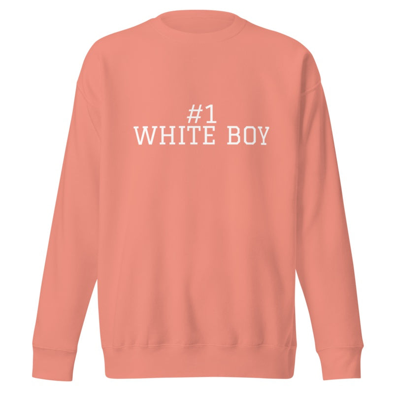 #1 WHITE BOY Dusty Rose front mockup