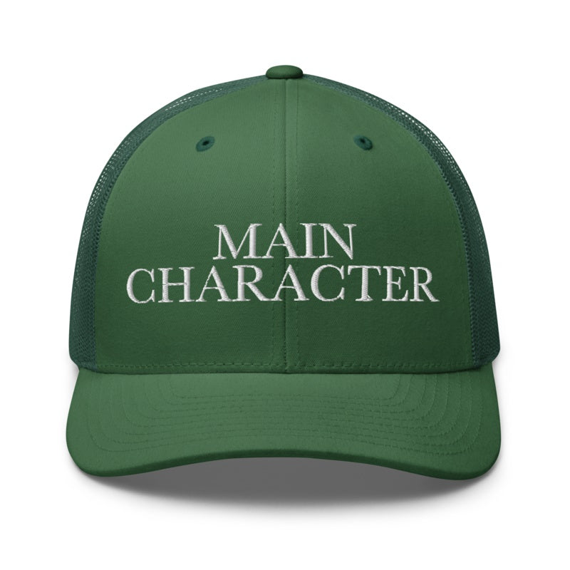 MAIN CHARACTER Evergreen front mockup