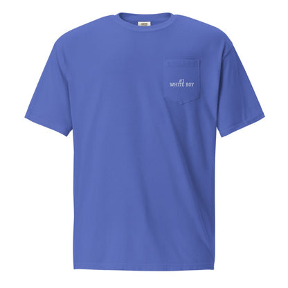 #1 WHITE BOY Flo Blue front mockup