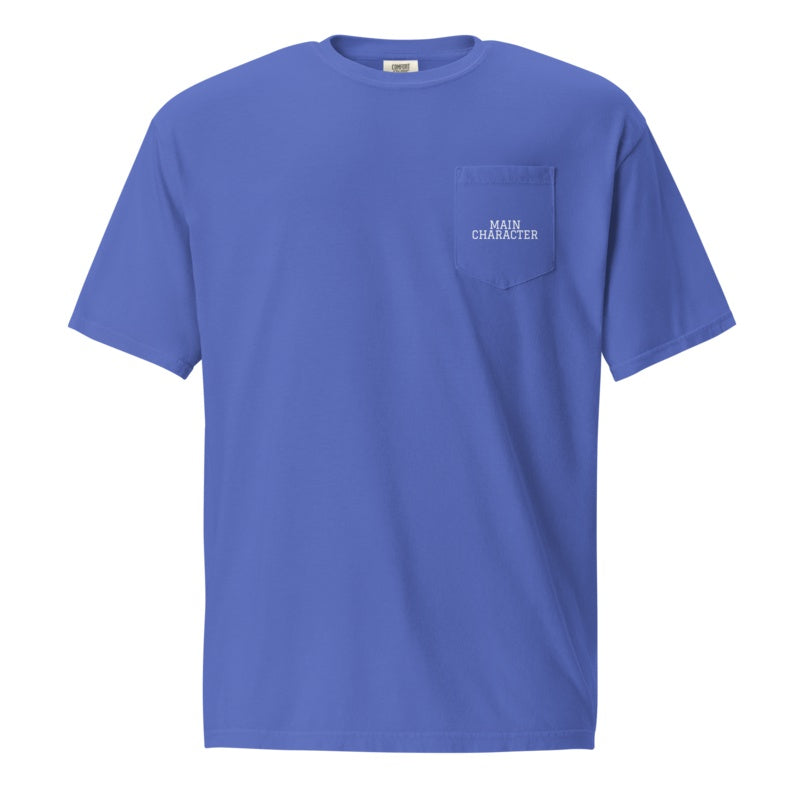 MAIN CHARACTER Flo Blue front mockup