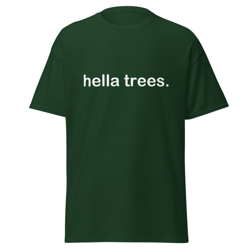HELLA TREES Forest Green front mockup