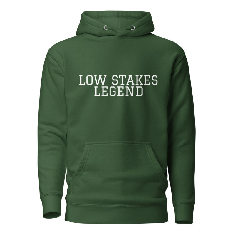 LOW STAKES LEGEND Forest Green front mockup