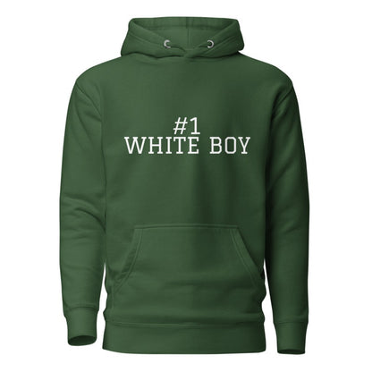 #1 WHITE BOY Forest Green front mockup