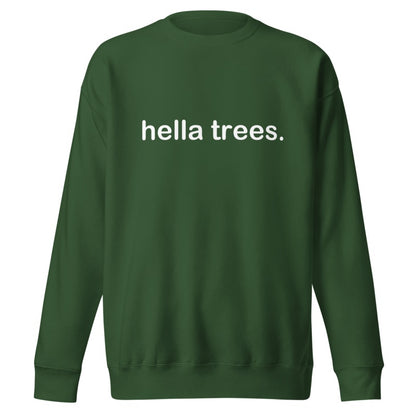 HELLA TREES Forest Green front mockup