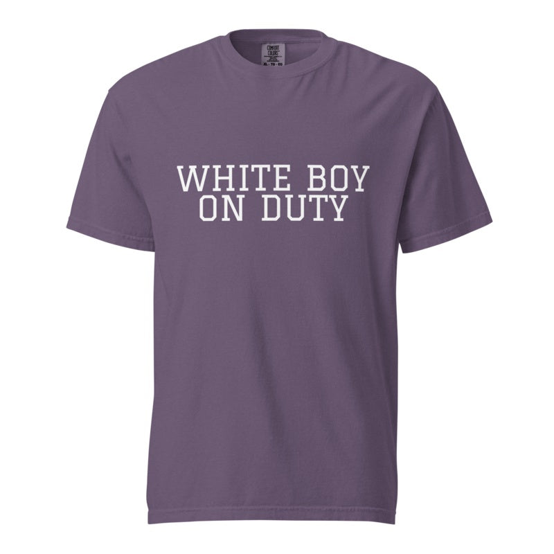 WHITE BOY ON DUTY Grape front mockup