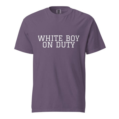 WHITE BOY ON DUTY Grape front mockup