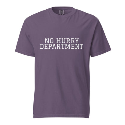 NO HURRY DEPARTMENT Grape front mockup