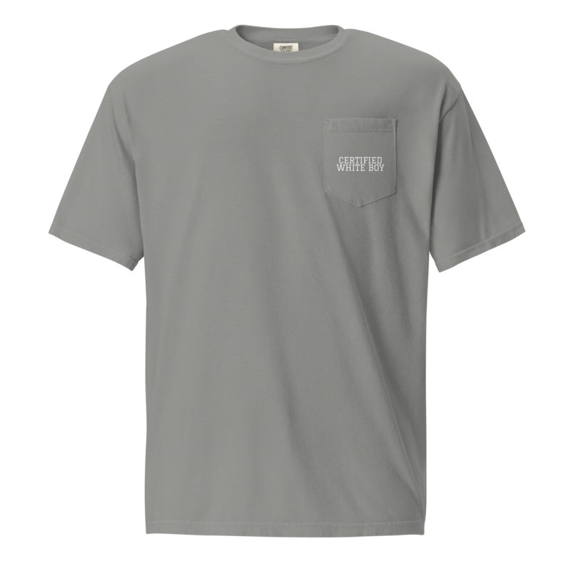 CERTIFIED WHITE BOY Grey front mockup