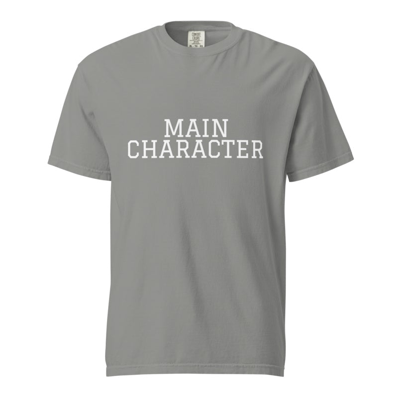 MAIN CHARACTER Grey front mockup