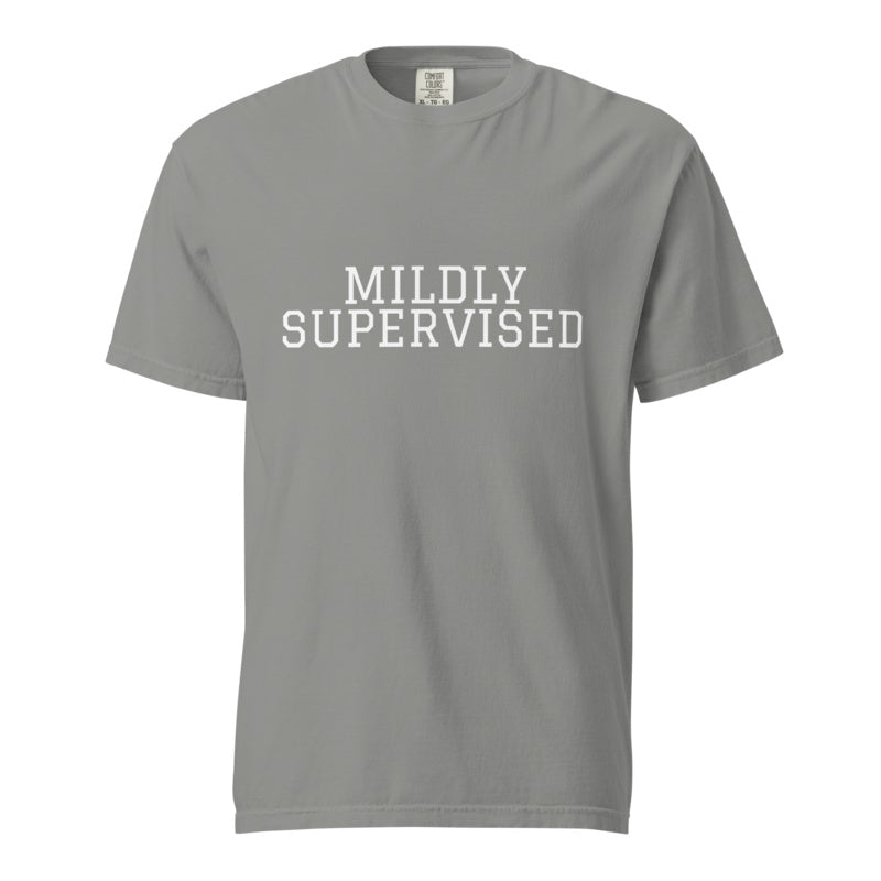 MILDLY SUPERVISED Grey front mockup