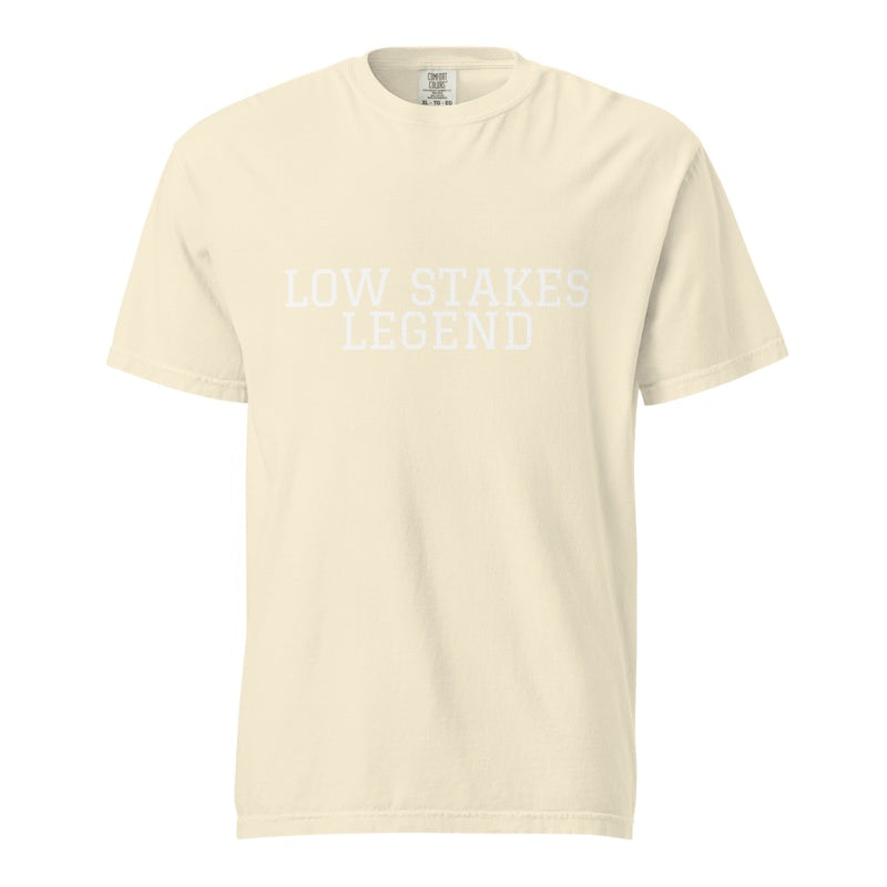 LOW STAKES LEGEND Ivory front mockup