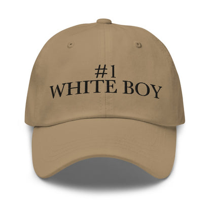 #1 WHITE BOY Khaki front mockup