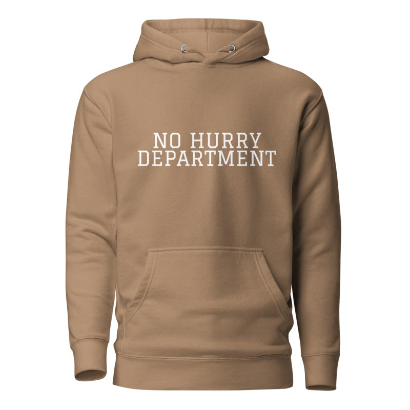 NO HURRY DEPARTMENT Latte front mockup
