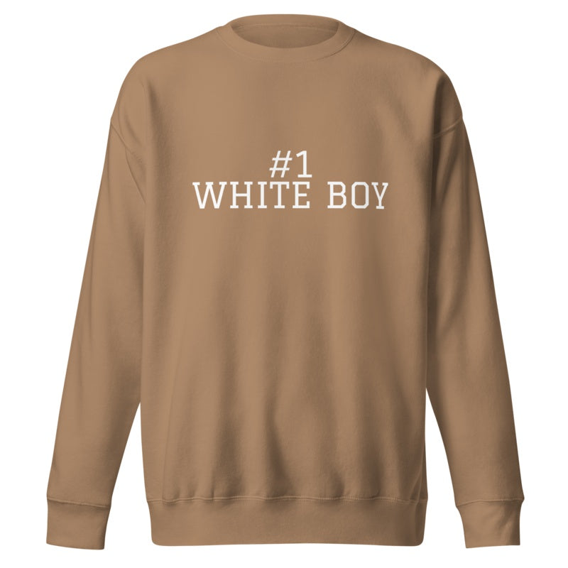 #1 WHITE BOY Latte front mockup