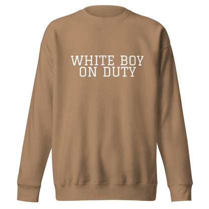 WHITE BOY ON DUTY Latte front mockup