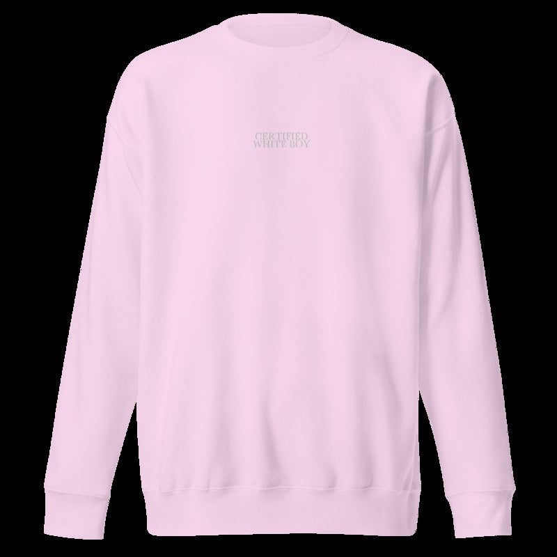 CERTIFIED WHITE BOY Lavender front embroidered mockup