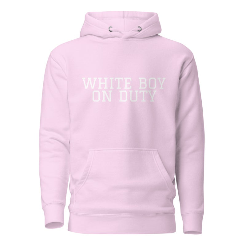WHITE BOY ON DUTY Lavender front mockup
