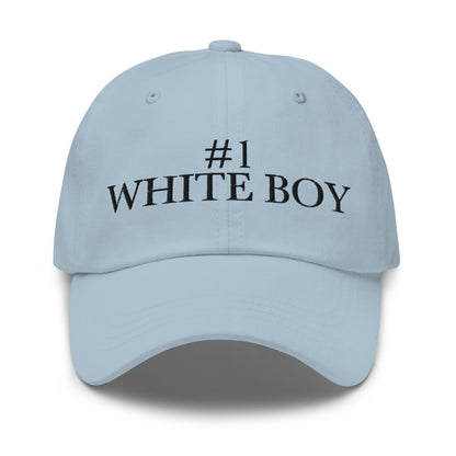 #1 WHITE BOY Light Blue front mockup