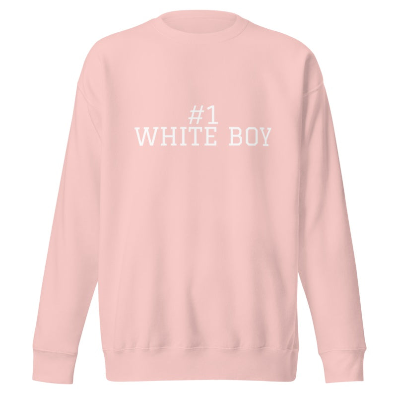 #1 WHITE BOY Light Pink front mockup
