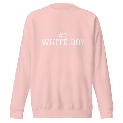 #1 WHITE BOY Light Pink front mockup