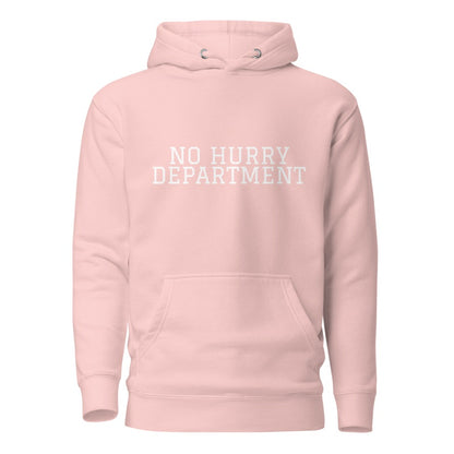 NO HURRY DEPARTMENT Light Pink front mockup