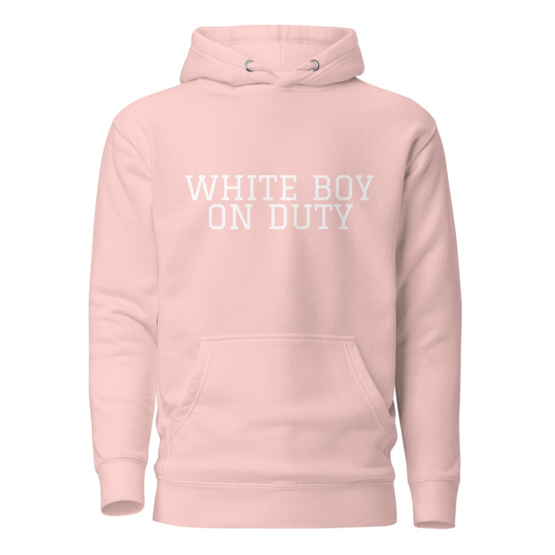 WHITE BOY ON DUTY Light Pink front mockup