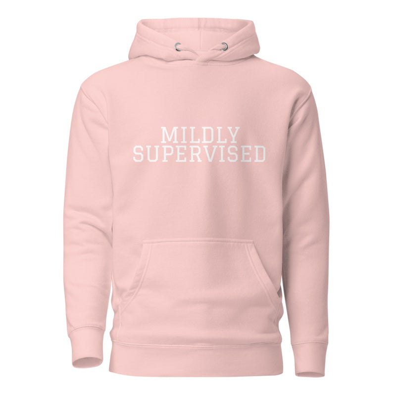 MILDLY SUPERVISED Light Pink front mockup