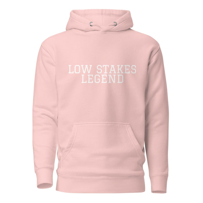 LOW STAKES LEGEND Light Pink front mockup